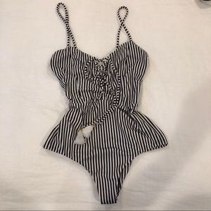 Flynn Skye x Amuse Society Stripped Swimsuit